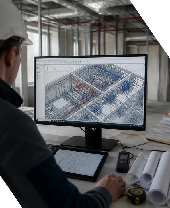 Создание BIM модели инженерных сетей для объектов в Сарове